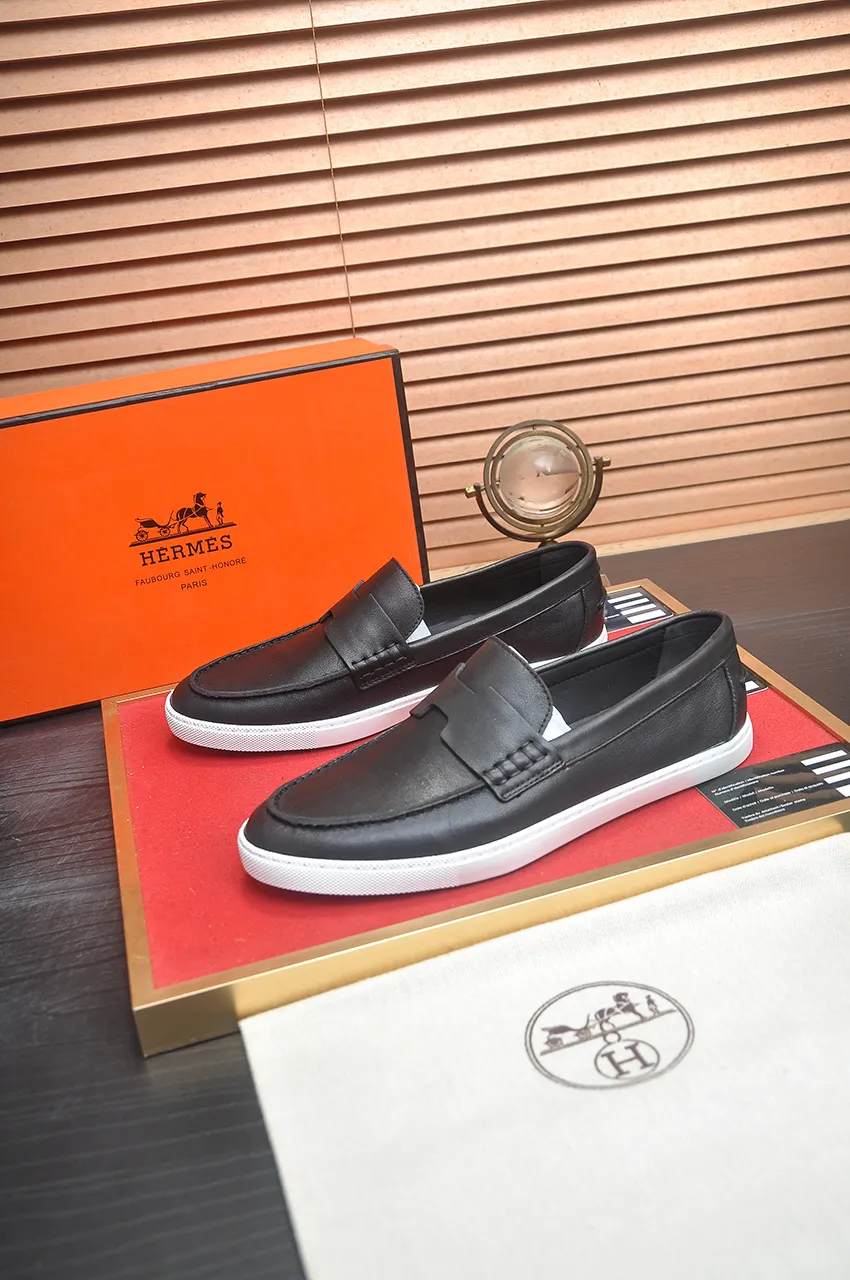 Men's shoes💰540💶[HERMES] (cowhide lining)🍀Italian top luxury🍀He does not pursue novel styles and gorgeous colors, but attracts the favor of successful men with his flawless, elegant and classic style. Formal leather shoes This very comfortable, simple and stable style allows you to easily match any style! The pattern is absolutely 1:1 refined from the original case, and we strive for excellence in materials, imported cowhide + cowhide lining💪💪💪extraordinary texture👍! .Code number: 39-45 (45 customized)